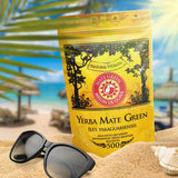 Yerba Melon De Guava 500G - Tè Yerba Mate brasiliano con melone, guava, jackfruit, ananas e cocco - Esotico e fruttato - Essiccato all'aria, vegano