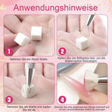 100 Stk Nail Art Schwamm con metallo, decorazioni per unghie, Baby Boomer, opera di rendering con blocchi di greifer, manicure gradiente Nail Art Schwamm, per set di pin, Nägel, decorazioni per unghie design