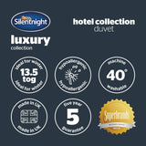 Collezione Silentnight Piumino Hotel, 13,5 tog, poliestere, bianco, Piumini e trapunte Super King Naty Shop