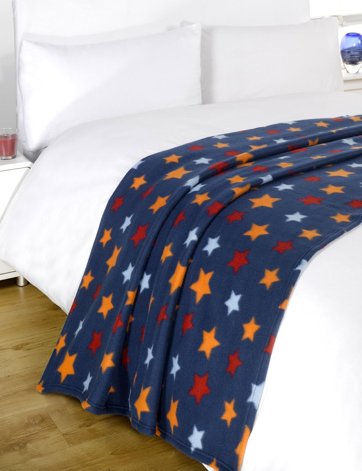DREAMSCENE comoda coperta soffice coperta in pile - coperta da soggiorno calda invernale morbida, coperta per divano, coperta per divano, morbida coperta per bambini, soggiorno e morbide coperte 120X150Cm, coperta per divano stelle grigie Letti e coperte Besuche den DREAMSCENE-Store Multicolor 120 X 150 Cm