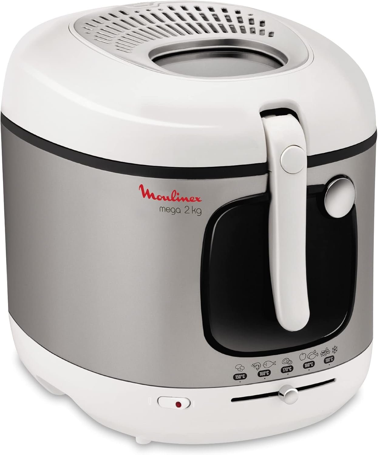 Friggitrice AM4800 Mega 2Kg, friggitrice ad olio, filtro antiodore, 1800 W Elettrodomestici Naty Shop Default Title