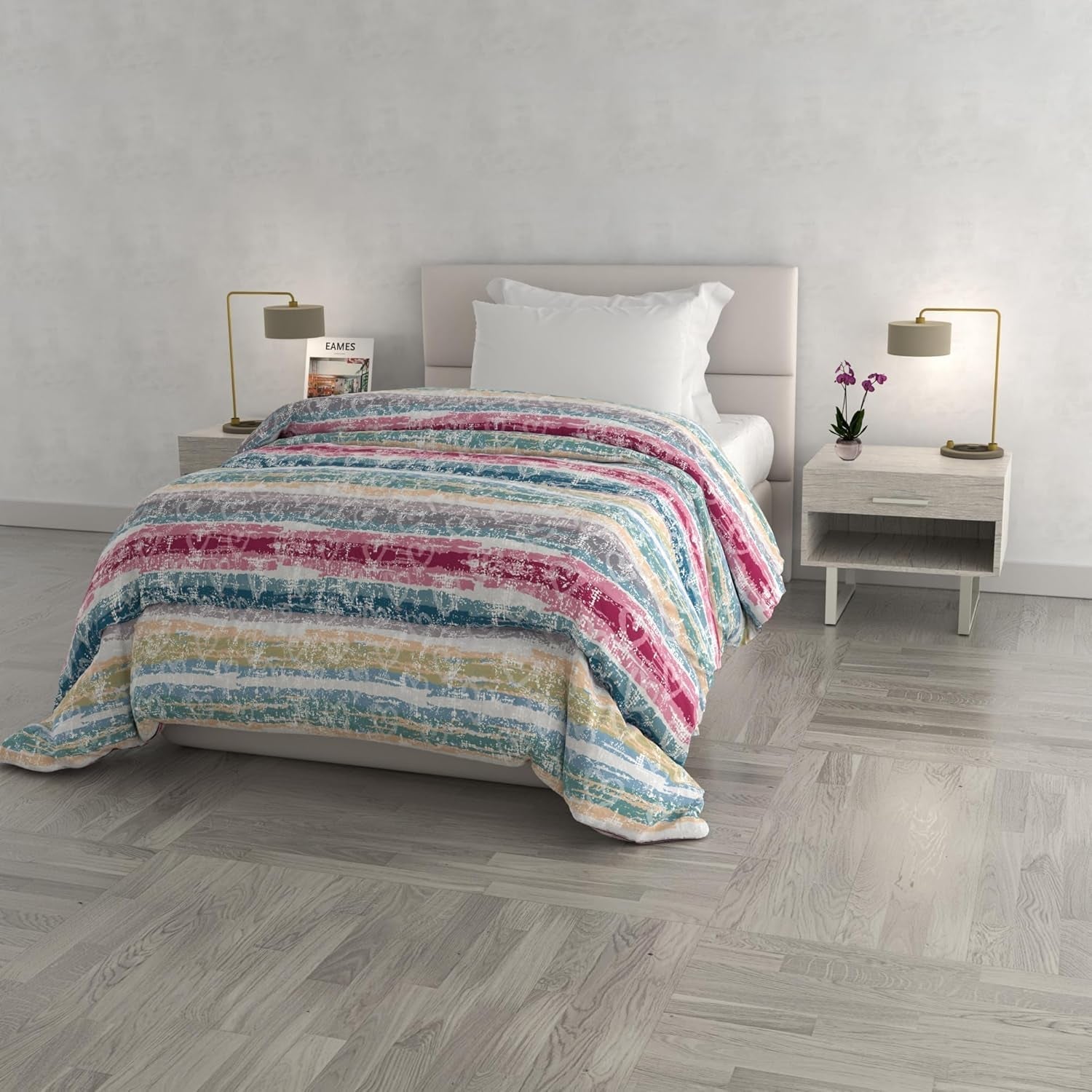 Trapunta invernale alla moda, Florence, 260X260Cm Piumini e trapunte Naty Shop Lines of love 220X260Cm