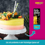 DECOCINO Pasta colorante liposolubile gialla - 15 g - Colorante alimentare a base di olio, ideale per colorare cioccolato, crema al burro, fondente o pasta per biscotti