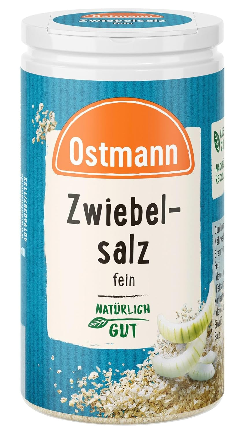 Ostmann Gewürze - Zwiebelsalz | Nachfüllbare & Recyclable Verpackung | 60 g in Der Streudose