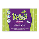 Melon Feuchttücher - Spülbar - Aus 95% Wasser - Parfümfrei - Plastikfrei - Dermatologisch Getestet - Feuchtes Toilettenpapier Aus 100% Pflanzlichem Cellulosematerial - 60 Tücher Naty Shop 60 Stück (12Er Pack) Melone