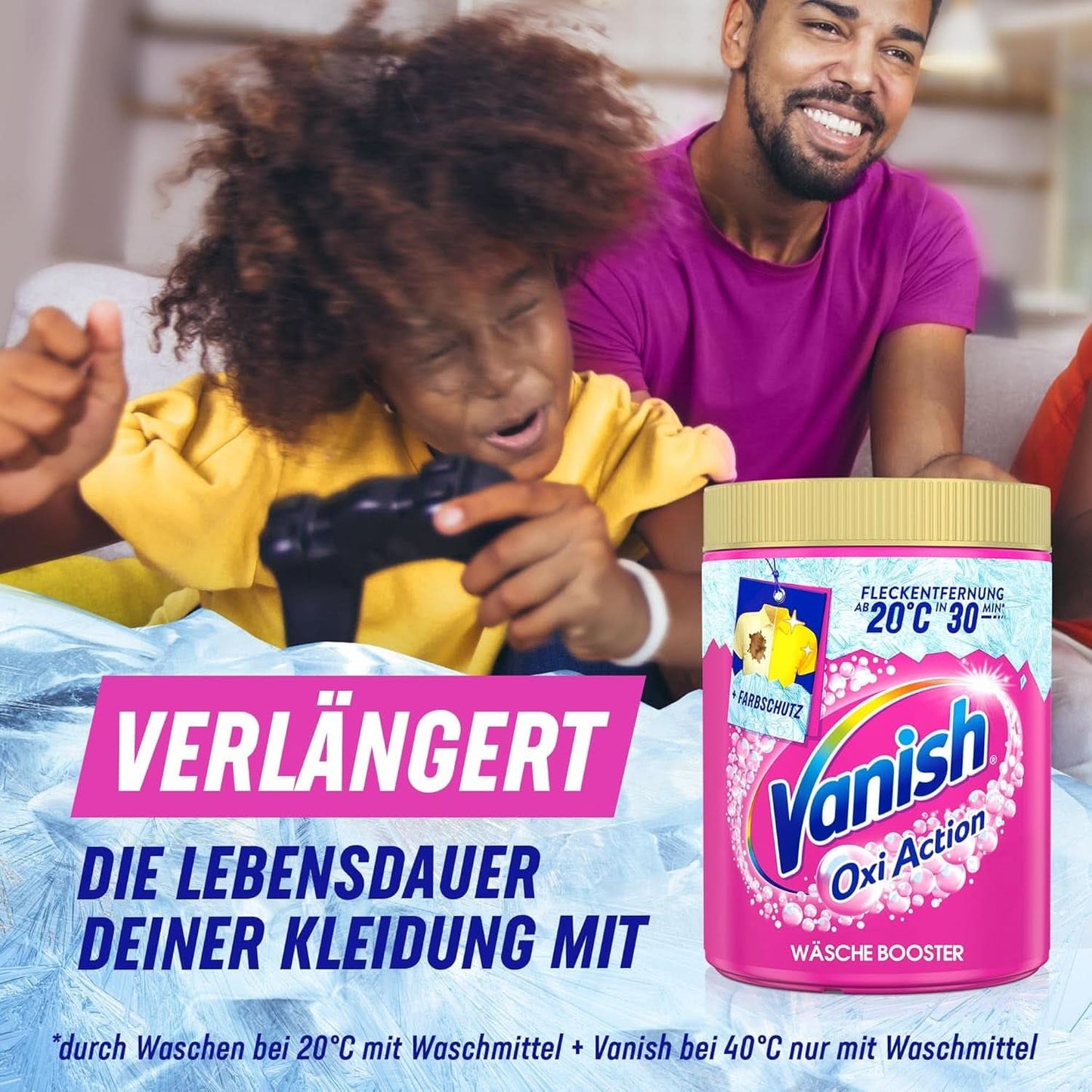 Vanish Oxi Action Powder Pink - 1.125 Kg - polvere smacchiante e migliorativa senza cloro - per bucato colorato Detersivi Bucato Naty Shop