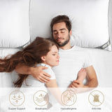Cuscino Bedstory, Confezione da 2, Qualità alberghiera, Cuscino per dormire alternativo, di supporto, ipoallergenico per pancia, schiena e chi dorme sul fianco Naty Shop Cuscini standard