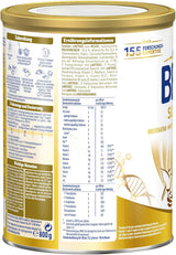 BEBA SUPREME JUNIOR 1 Plus - Bevanda per bambini da 1 anno, con complesso 6 HMO, senza lattosio, senza olio di palma, senza olio di pesce, alimenti per bambini piccoli, latte in polvere per neonati, confezione da 6 (6 x 800 g)
