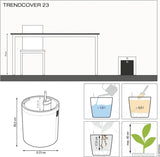 LECHUZA TRENDCOVER 23 Sughero naturale scuro 14181