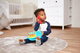 Simba 104010016 - Telefono a colori ABC, giocattolo per bambini, display girevole, canzone, telefono per giocare, telefono per imparare, con suoni diversi, 20 cm, capacità motorie, per bambini piccoli, dai 6 mesi Giocattoli per bambini Naty Shop