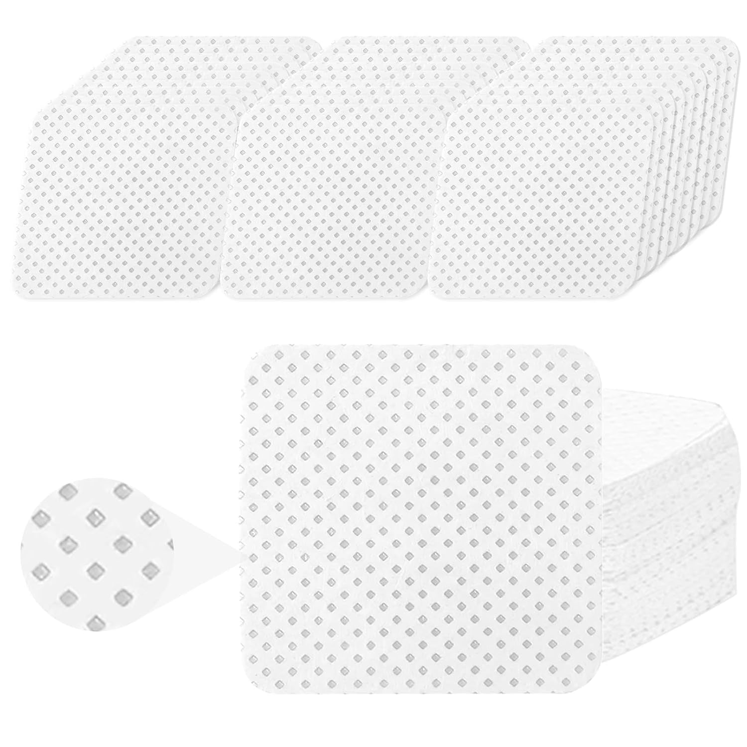 330 Stück Fusselfrei Nägel Wattepads, Fusselfreie Nageltücher, Nagel Wischtücher Wattepads, Nagelleck Entfernen Für Cleaner Gelnägel Nail Wipes Pads (Bianco)