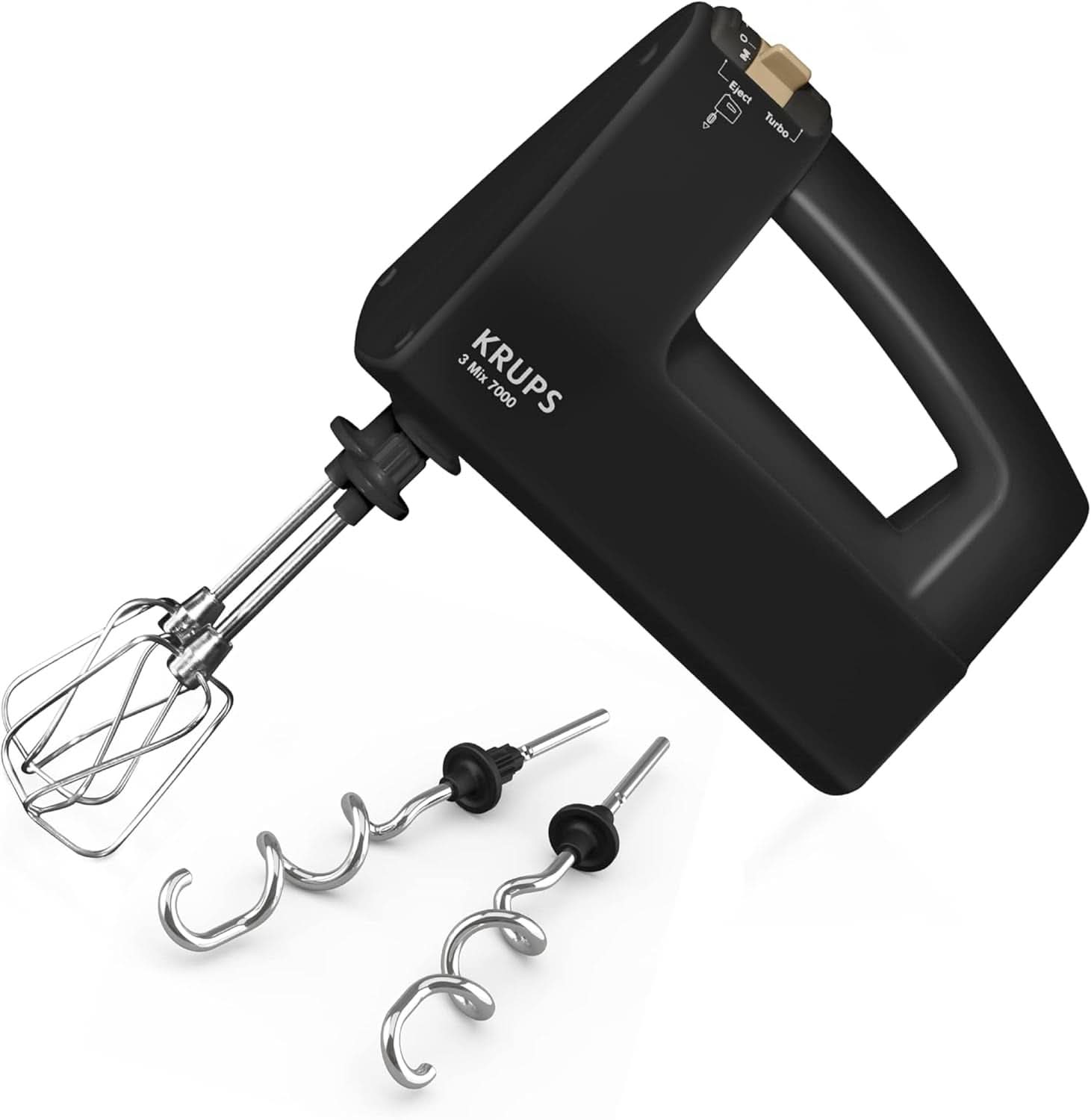 Krups 3Mix 7000 Sbattitore manuale 60 Jahre Special Edition, 500 Watt, Knet- Und Rührhaken Aus Edelstahl, Langes Netzkabel, Zubehörtasche, F6085811, Schwarz/Kupfer Kitchen Naty Shop 3 Mix 7000 F60858