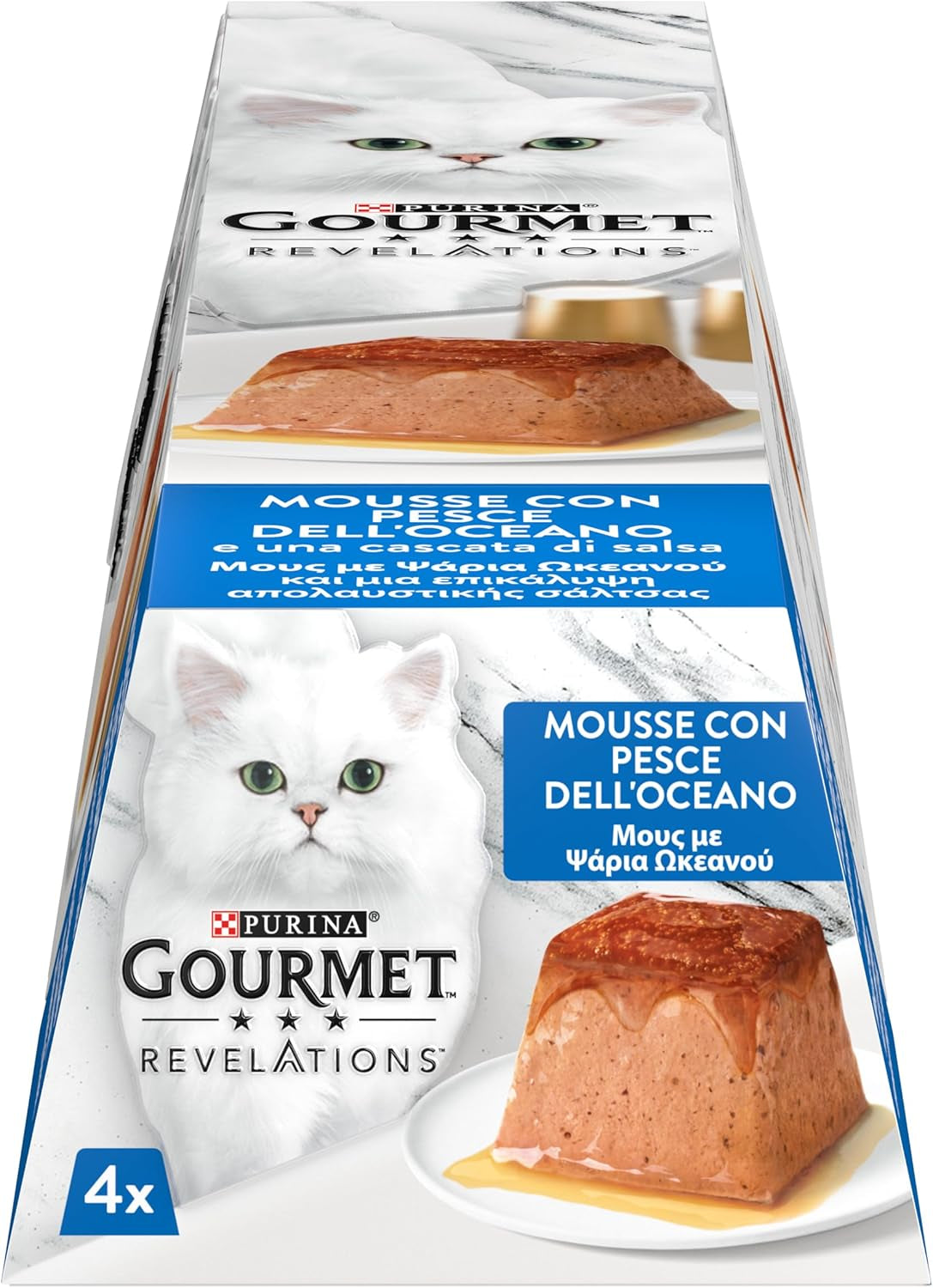 Revelations cibo umido per gatti con pesci dell'oceano, 24 x 57 g
