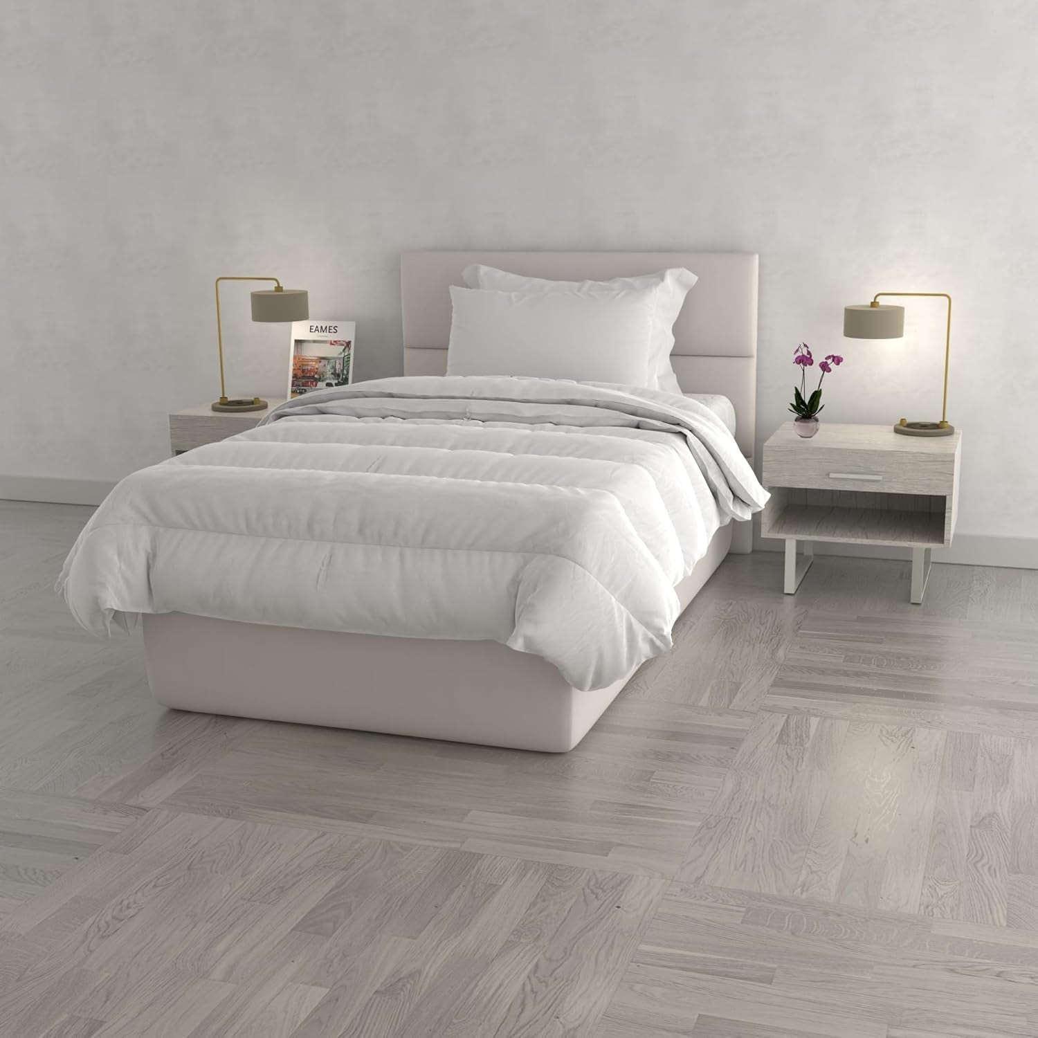 Trapunta Prestige, 4 stagioni, Made in Italy, bianca, 150X200 cm Trapunte e Trapunte Naty Shop 150X200Cm