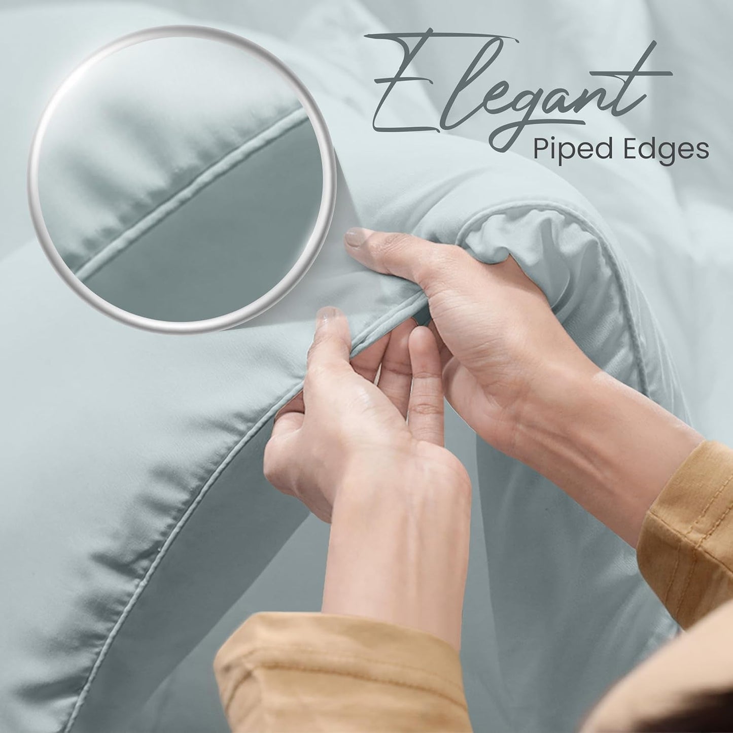 Biancheria da letto Utopia Piumino per tutte le stagioni 250 g/m² Imbottitura in morbida fibra siliconata Letto matrimoniale cucito in scatola (Letto matrimoniale XL Grigio chiaro) Naty Shop Trapunte e Trapunte