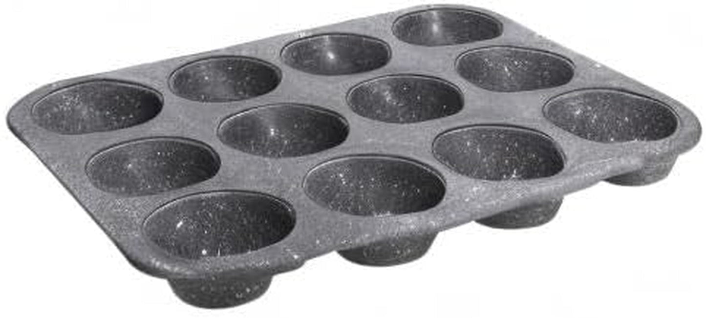 Pure Roq Muffinform Für 12 Muffin, Alluminio, Schwarz Stampi e teglie Naty Shop