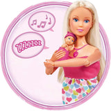 Simba 105733480 - Steffi Love Baby Bliss, bambola incinta e suoni fantastici, accessori e marsupio per bebè