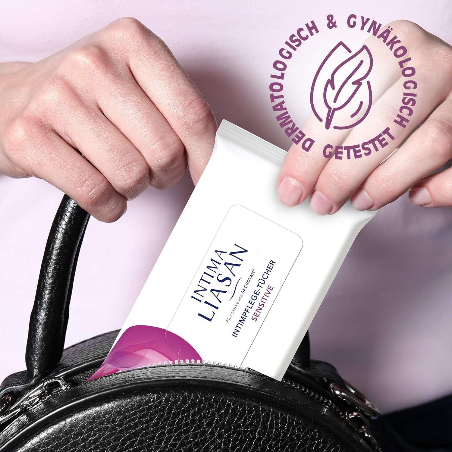 Intima Liasan di Sagrotan Assorbenti intimi Sensitive, senza sapone e senza alcool, 30 pezzi