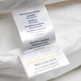 Cuscino Genius, cotone, eazzzy 40x80 cm - cuscino ortopedico per un sonno ristoratore, in fibra di latte con aloe vera - adatto per chi soffre di allergie, con supporto, cuscino per il collo certificato Oeko-TEX, bianco, A19202