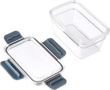 Amazon Basics Barattolo salvafreschezza in Tritan con chiusura, confezione da 11, (11 scatole + 11 coperchi), trasparente Scatole per alimenti Naty Shop