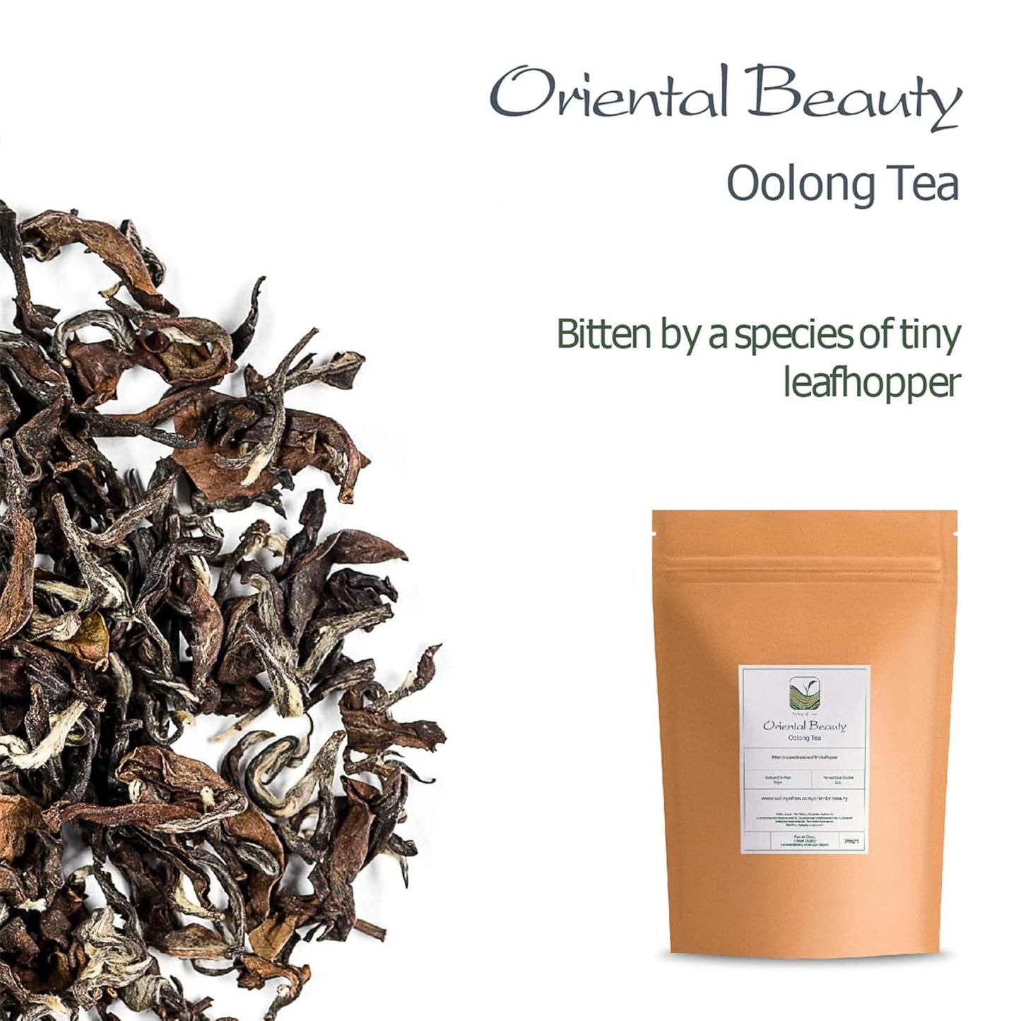 Bellezza orientale Tè Oolong di Taiwan - Dongfang Meiren Tè taiwanese - Punte bianche Wu Long o tè blu Tè Wu Long Tè blu orientale Tè blu Tè Olong Tè Olong Tè Oolong biologico Tè Olong biologico
