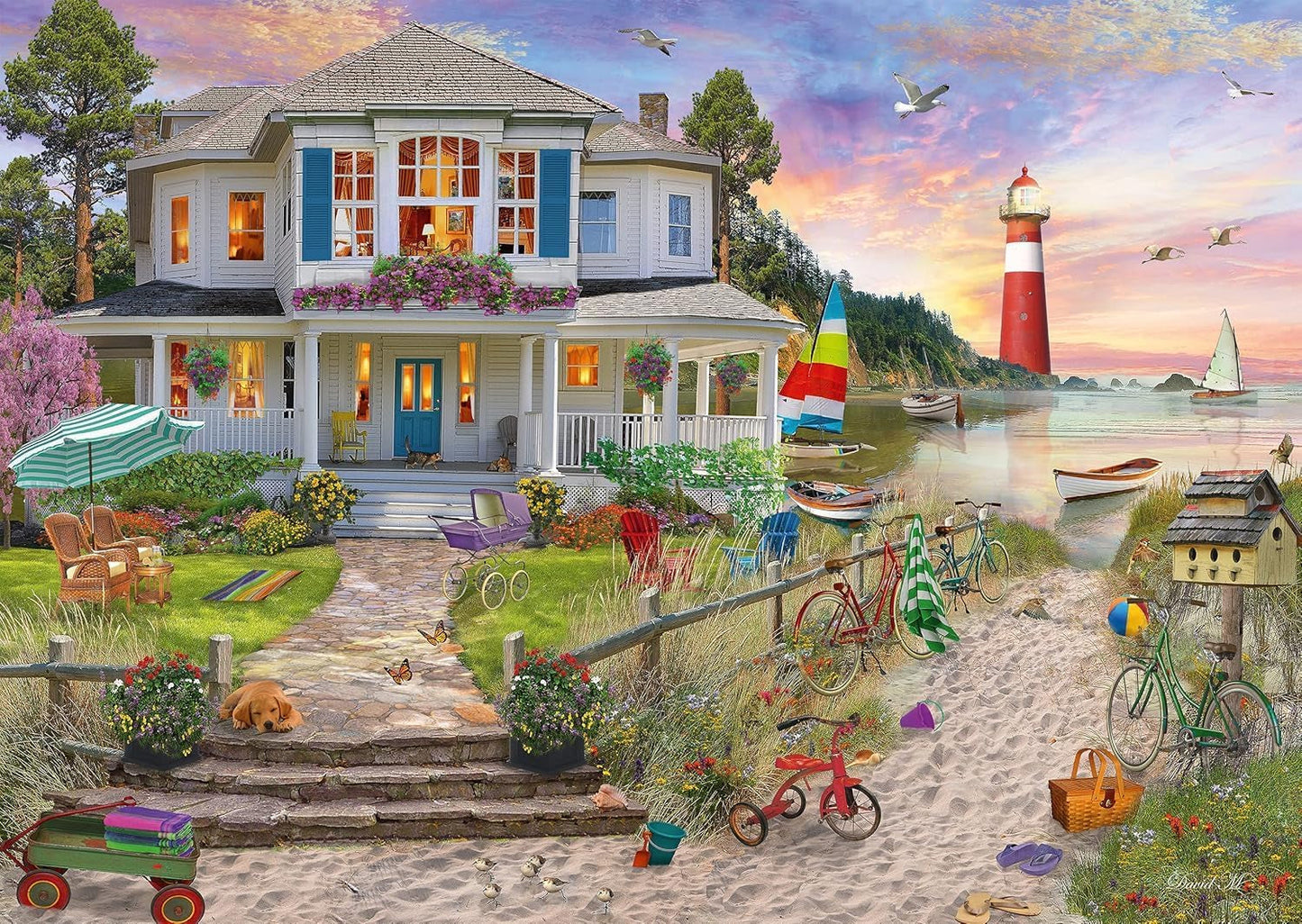 Schmidt Spiele Casa al mare, puzzle da 1.000 pezzi Puzzle Naty Shop