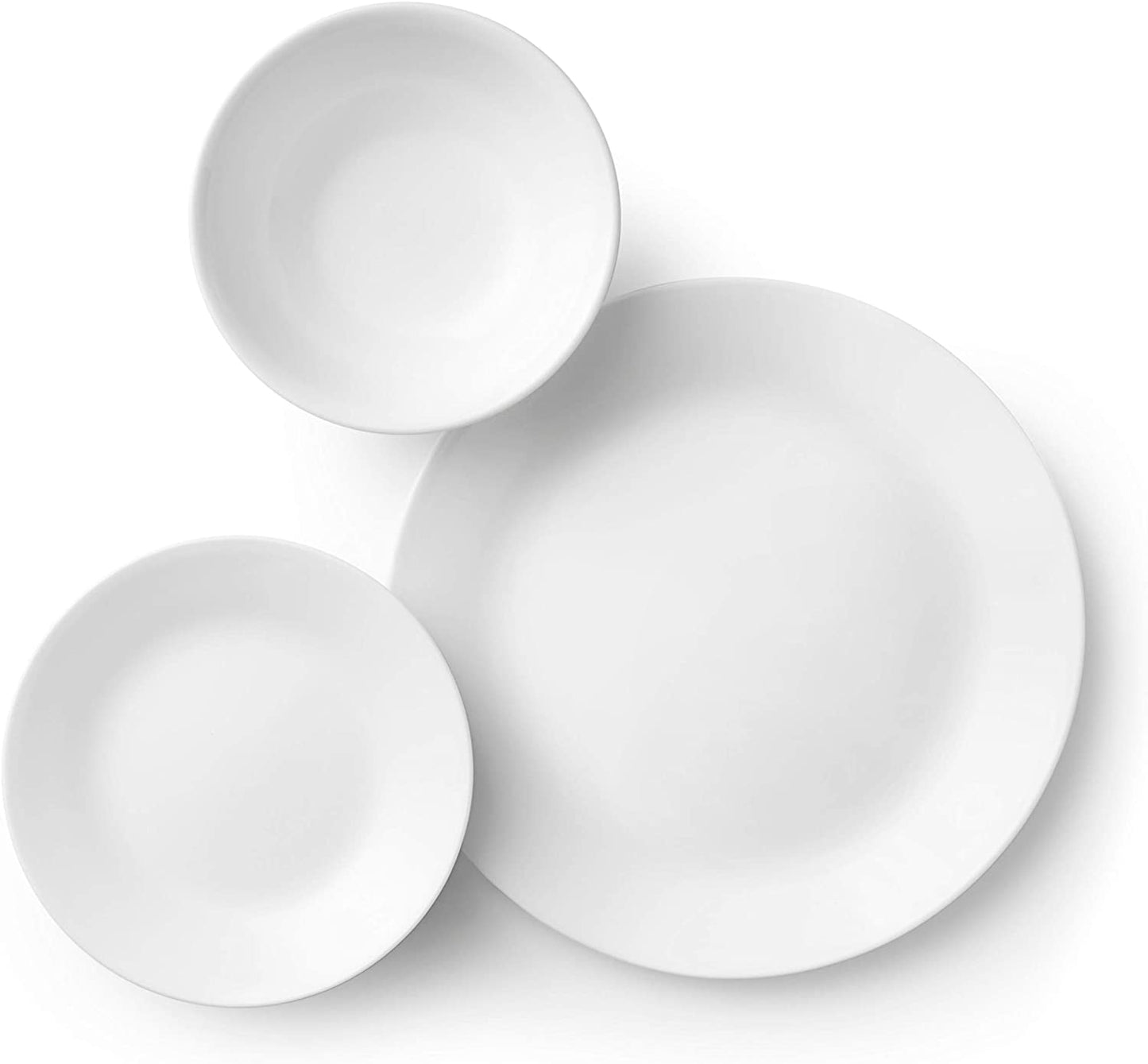 Set stoviglie per 6, 18 pezzi, infrangibile, bianco invernale, informazioni non disponibili, bianco invernale