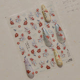 JMEOWIO 3D Nagelsticker Koi Fisch Nail Art Sticker Self-klebend Nagelaufkleber 5D Stereoscopico Decorazione Nageldesign Zubehör 1 Blatt