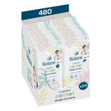 BIOLANE - Salviettine umidificate per viso e mani per bambini - Confezione da 6 - 384 salviette (6 x 64 cm) - Pulisce e protegge - Articoli da toeletta - Ipoallergenico - Per pelli sensibili - 97% ingredienti naturali - Prodotto
