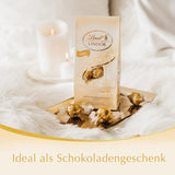 Palline di cioccolato bianco Lindt LINDOR | Busta da 137 g | ca. 10 palline di cioccolato bianco con ripieno scioglievole in bocca | Regalo di cioccolato | Regalo di cioccolato