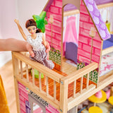 KidKraft Kayla Casa delle bambole in legno con mobili e accessori, set da gioco a 3 livelli per bambola da 30 cm, giocattolo per bambini dai 3 anni in su, 65092 - Esclusivamente su Amazon