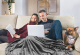 Utopia Bedding Coperta in Pile Accogliente [228X228 Cm, Grigio] Coperta Morbida, Leggera, Calda e Soffice Coperta Comoda e Traspirante per Letto Divano Divano Letti e Coperte Besuche den Utopia Bedding-Store