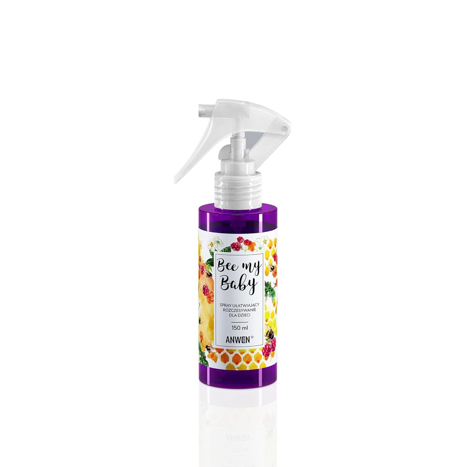 Bee My Baby Spray Naturale per Capelli per Bambini Districante, Districante e Pettinabile con Profumo di Gomma al Lampone - Nutriente con Burro di Karitè ed Estratto di Miele Prodotti districanti Naty Shop Default Title