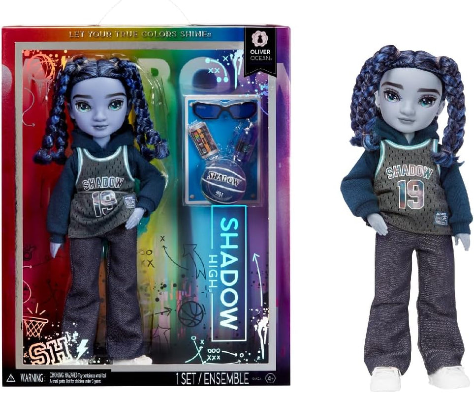Rainbow High Shadow High Series 3 - Oliver Ocean - Blaue Modepuppe - Junge - Modisches Outfit e altri 10 Bunte Spielaccessoires - Ideale per bambini dai 4 ai 12 anni e bambini
