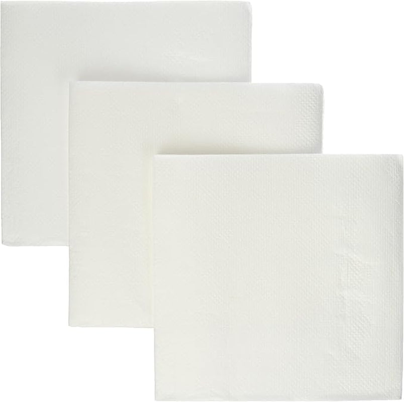 , Tovagliolo Di Carta Da Cocktail, Piega 1/4, Pizzo, 150 Tovaglioli, Bianco