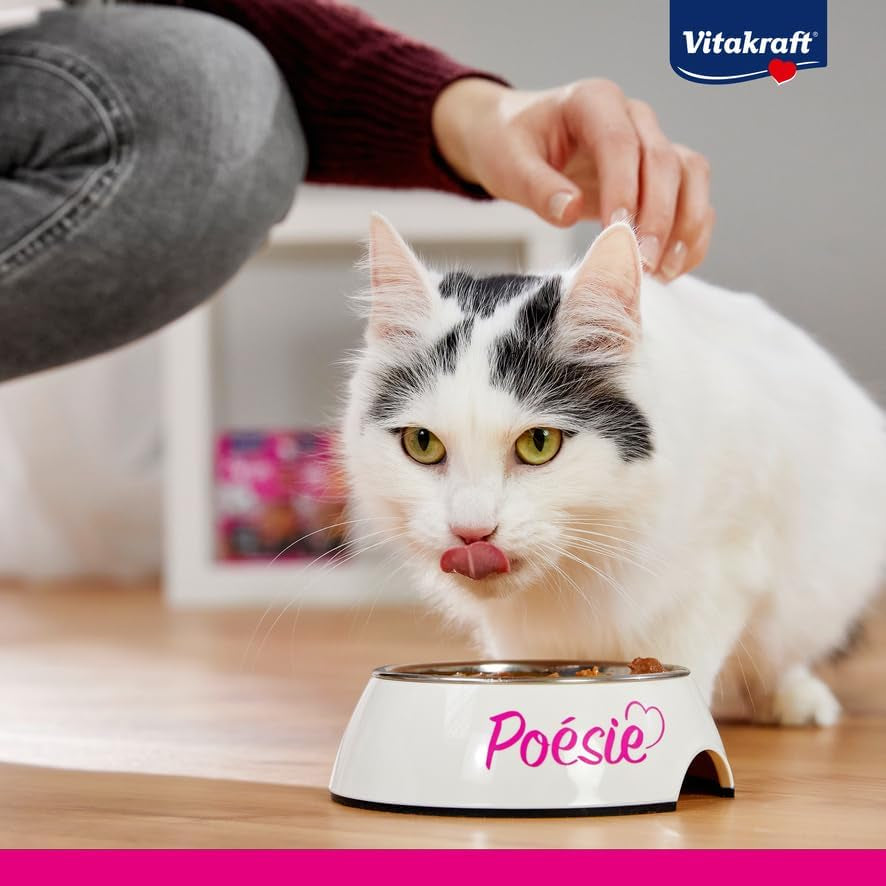 Vitakraft Poésie Délice, Country Selection, Nassfutter Katze, Katzennassfutter Gelee, con pollo, con manzo (1 confezione da 6x 85 g)