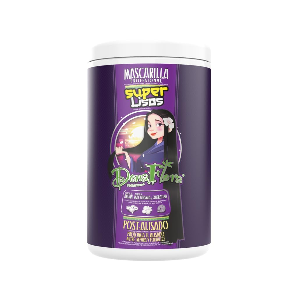 Maschera per capelli super lisci 1000ml - Con olio di Argan, Macadamia e Cheratina - Nutre, ripara e rinforza - Per setosità, lucentezza e fibre lisce - Senza solfati e parabeni Naty Shop Hair Mask Default Title