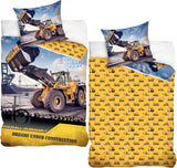 Biancheria da letto per bambini, escavatore, cotone Biancheria da letto - bambini Naty Shop