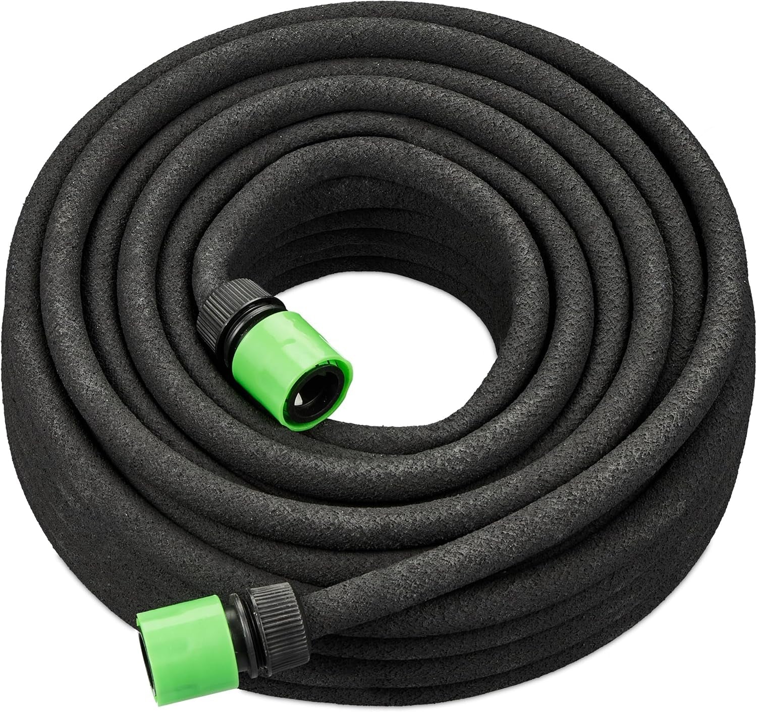 Relaxdays Tubo Antigoccia 25m Tubo per Irrigare Strati Alti e Siepi Tubo da Giardino Nero