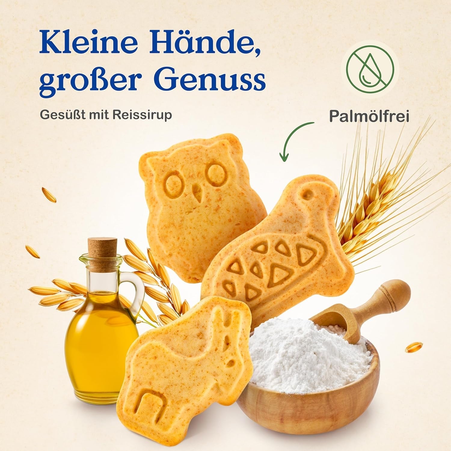 Biscotti Croccanti Biologici con Alac Alete (4 x 125g) - Biscotti Croccanti Alac per neonati, senza olio di palma, dai 10 mesi