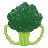 Infantino Lil' Nibbles, Massaggiagengive in silicone testurizzato, Giocattolo massaggiagengive per neonati senza BPA, Morbido, facile da tenere, Stimolazione sensoriale per neonati, Broccoli