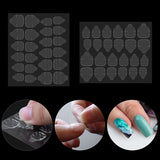 360 strisce autoadesive trasparenti per unghie, colla per unghie, strisce autoadesive bifacciali, decorazione trasparente per manicure fai da te