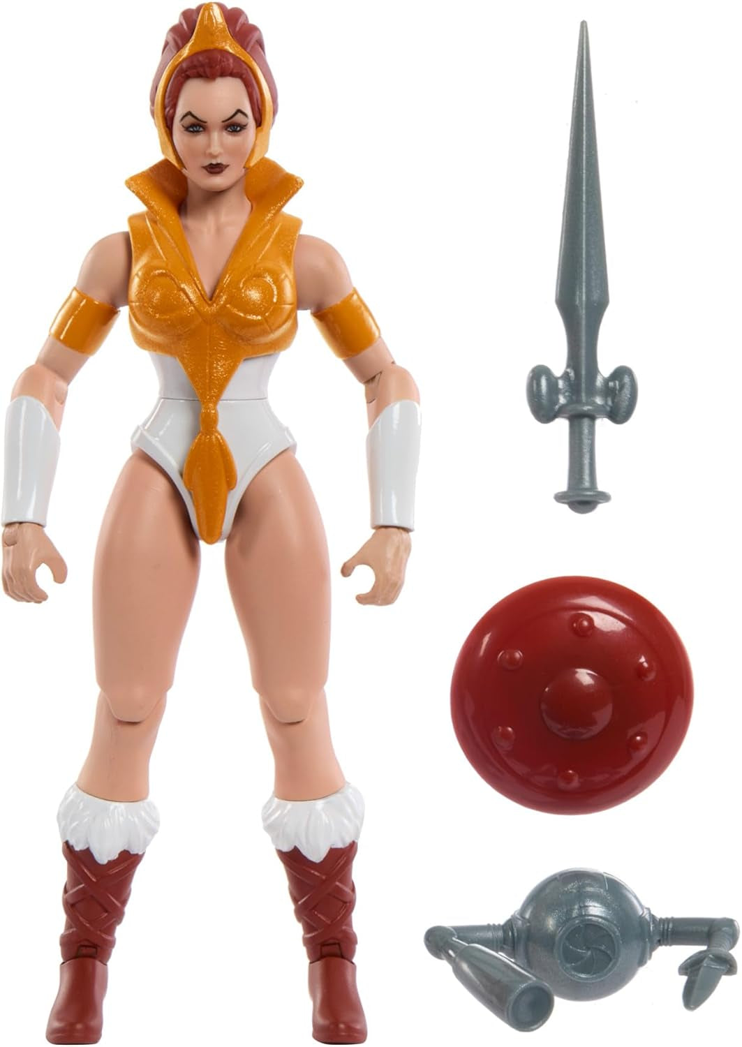 Masters of the Universe Origins Toy Cartoon Teela Action Figure Alta circa 14 cm Motu Heroine Accessorio e Mini Comic HYD27 Action Figure Naty Shop Titolo predefinito