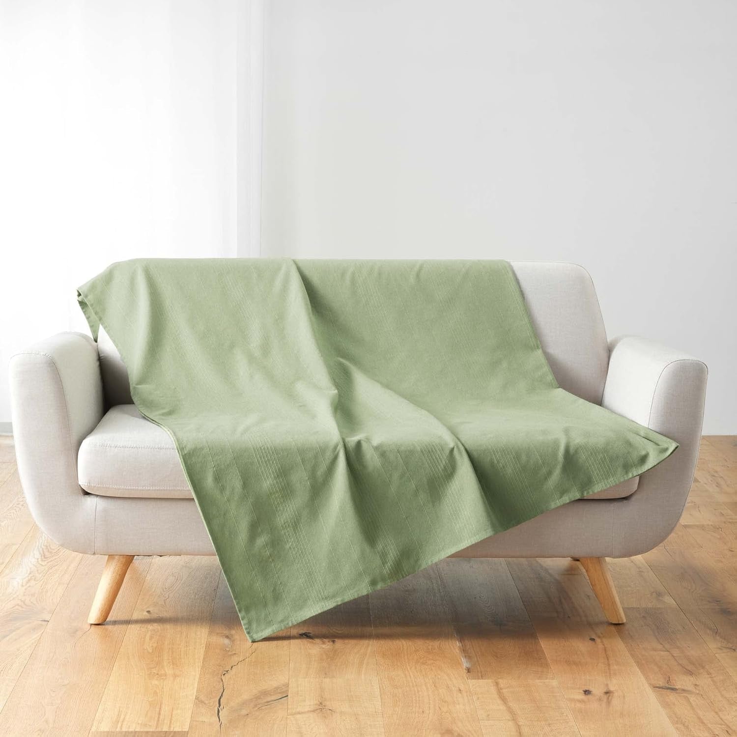 Douceur D'Intérieur, Coperta (220 X 240 Cm) Lucile Curry, Policotone, Letti e Piumini Unicolor Douceur d'Intérieur Sage 220 X 240 Cm