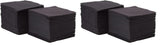 Saten Ser22104961 Cocktail, tovaglioli 20 X 20, 2 strati, piega 1/4, 100 tovaglioli, Punta-Punta, nero