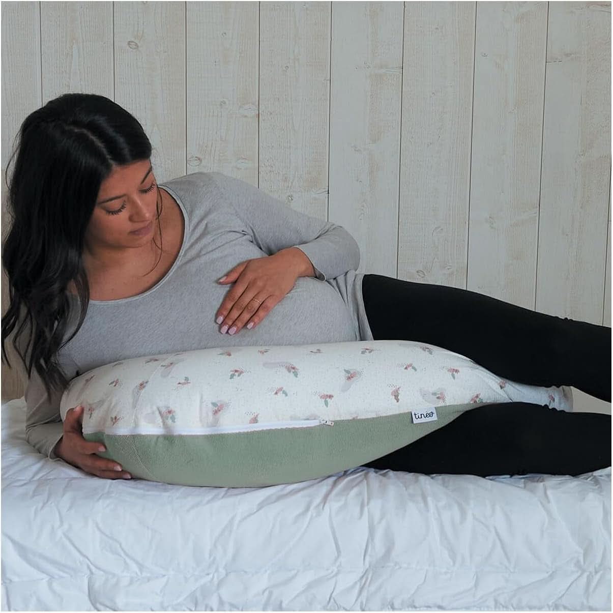 Cuscino gravidanza - Cuscino allattamento - Cuscino multifunzione 2 in 1 - Sfoderabile 78 X 44 cm Accessori Alimentazione e Allattamento Bebe Naty Shop