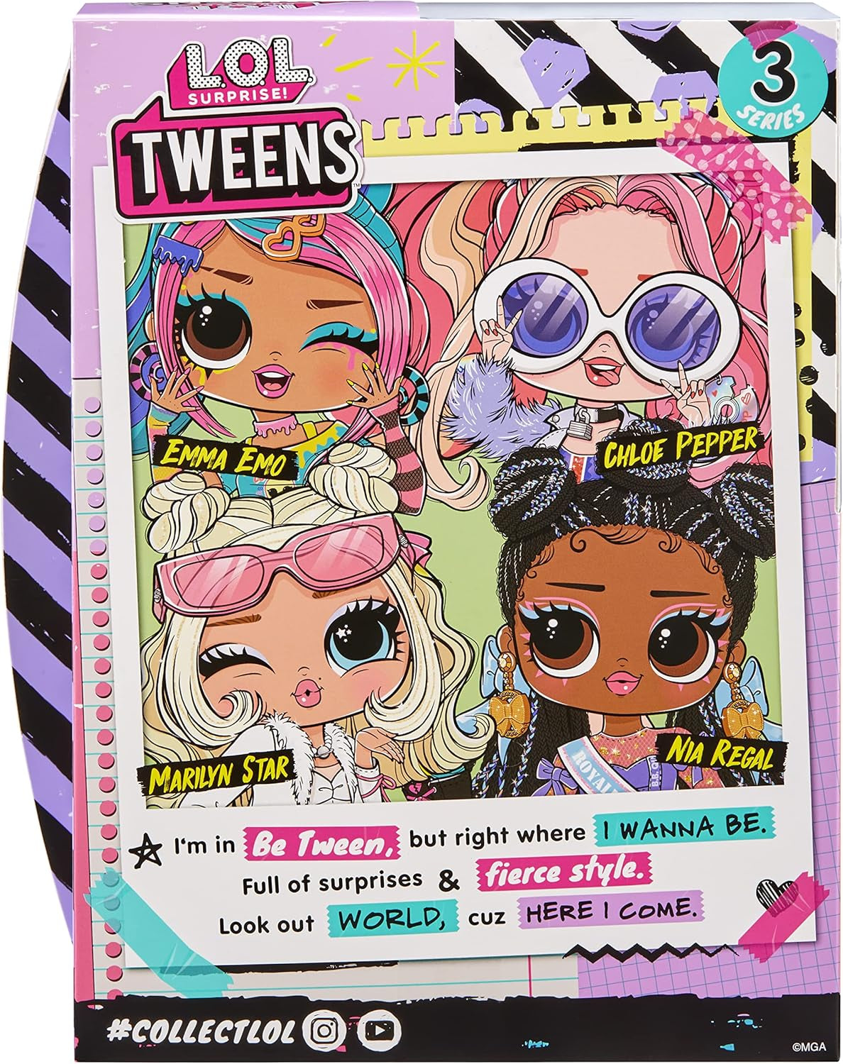 LOL Sorpresa! Tweens Fashion Doll Serie 3 - NIA Regal bambola da 15 cm con sorprese: abiti stravaganti, accessori e altro ancora. Ottimo regalo da collezione per ragazzi e ragazze 18+ 584087