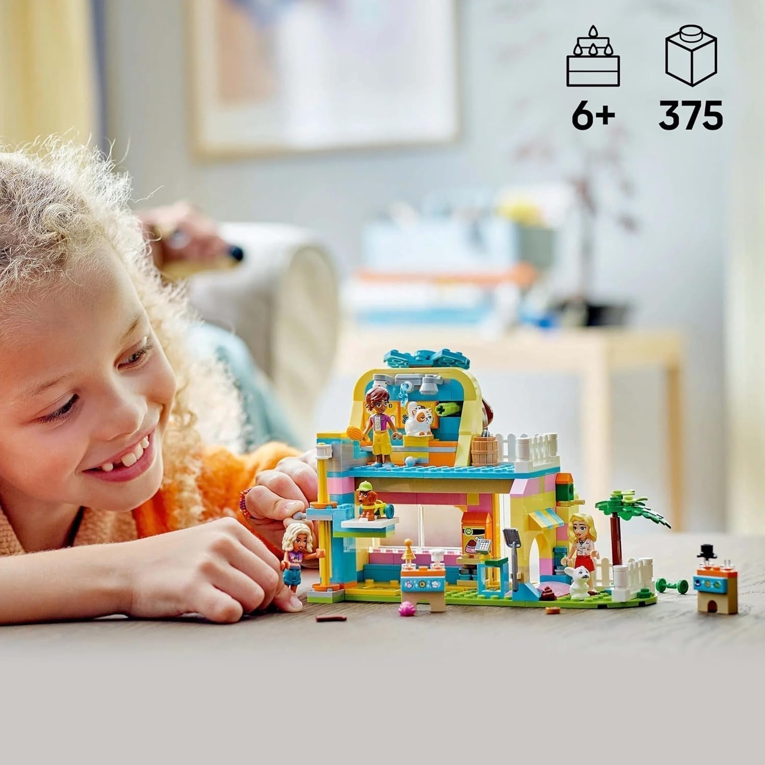 LEGO Friends Negozio di accessori per animali Set da gioco giocattolo educativo per bambine di 6 anni 3 minifigure e 3 figure di animali Gatto Cane Coniglietto Idea regalo per bambini 42650 Set da costruzione Besuche den LEGO-Store