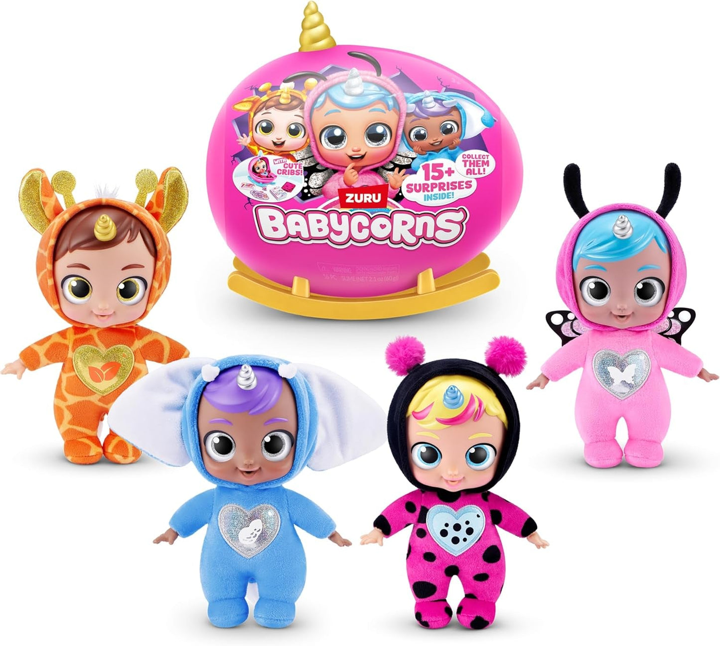 Babycorns Magic Dolls Serie 1 Piccolo (Skylar) di ZURU, Sorpresa, Unboxing, Bambina, Bambola