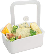 Latta smaltata per la conservazione degli alimenti sottovuoto | XL| 1,85 l | 23,5 x 17,5 x 7 cm | mantiene il cibo fresco più a lungo | protegge il cibo da batteri e infestazioni fungine | senza pompa per vuoto Contenitori per alimenti Naty Shop High L